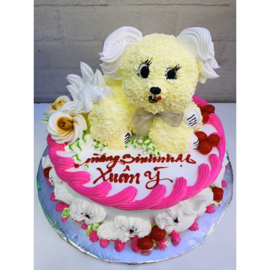 Bánh Kem Chú Chó Vàng