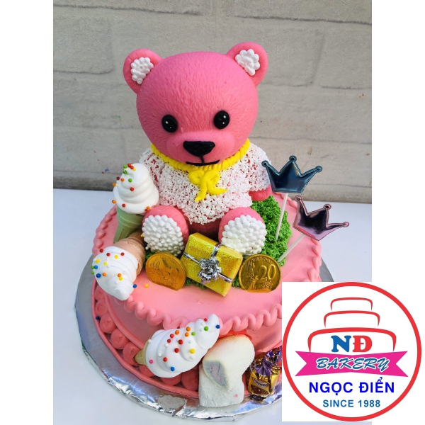 Bánh Chú Gấu Hồng