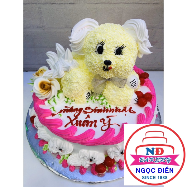 Bánh Kem Chú Chó Vàng