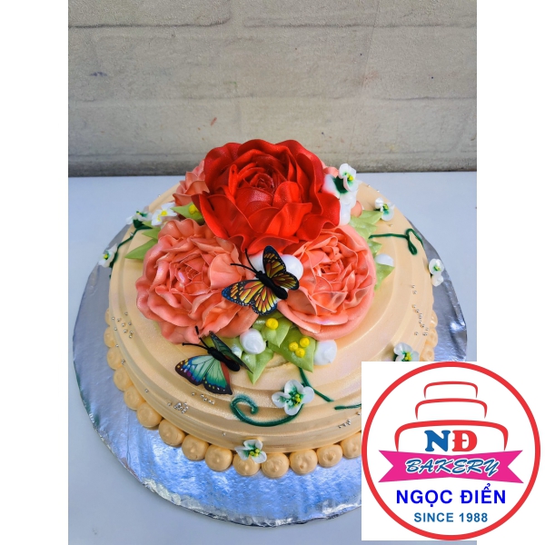 Bánh Kem Hoa Hồng 3
