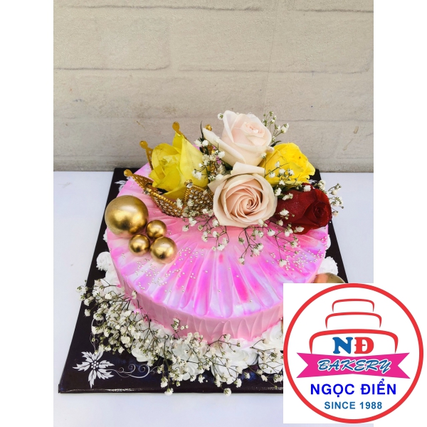 Bánh Kem Hoa Hồng 8